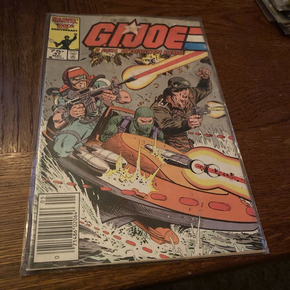 G.I. JOE #47 VINTAGE 1980'S COMIC BOOK KEPT IN PLASTIC COVER- FAIR MARVEL